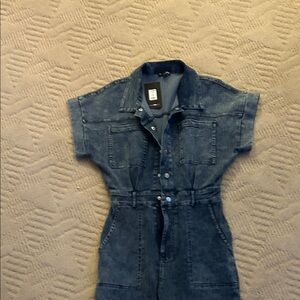 Fashion Nova Kids Blue Denim One Piece